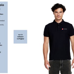 Grobecker Piqué Polo- Shirt Grobecker Schriftzug