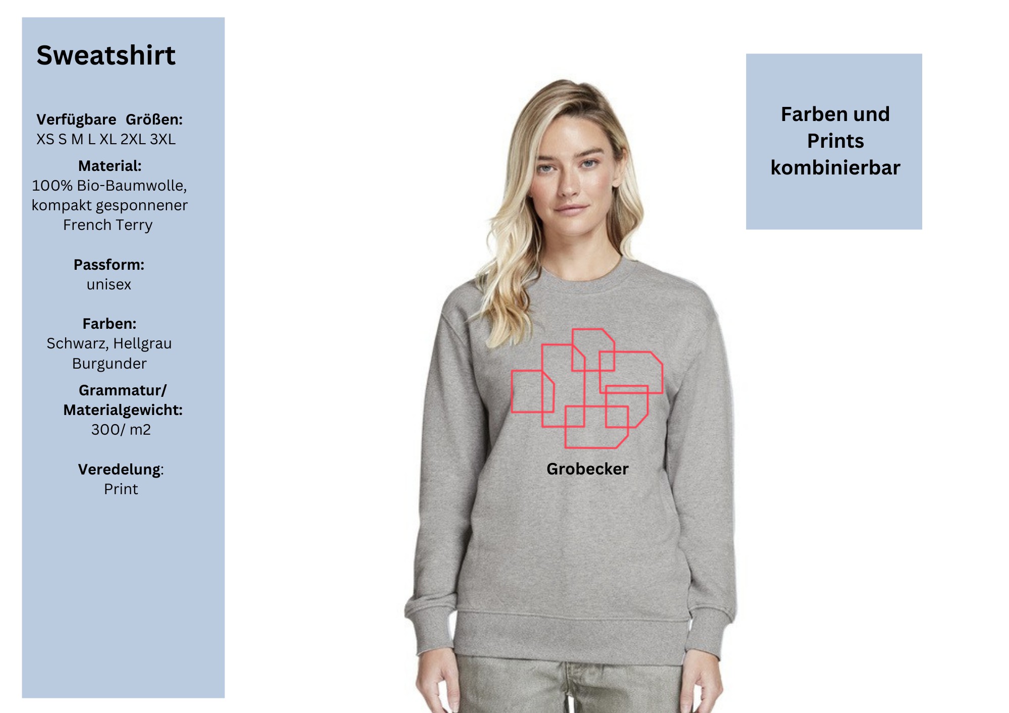 14 2 - Grobecker Sweatshirt Logo groß