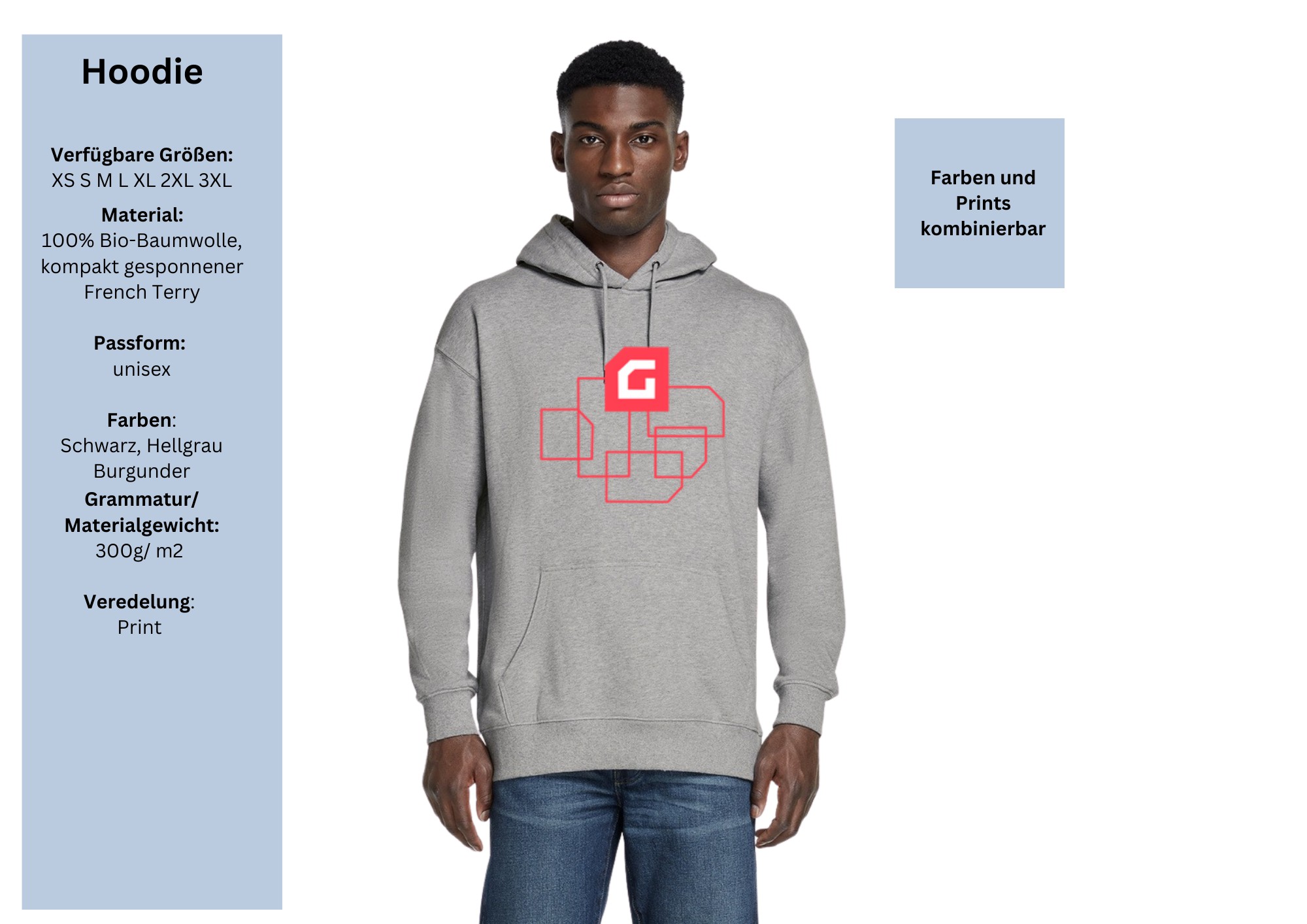 17 1 - Grobecker Hoodie Logo groß