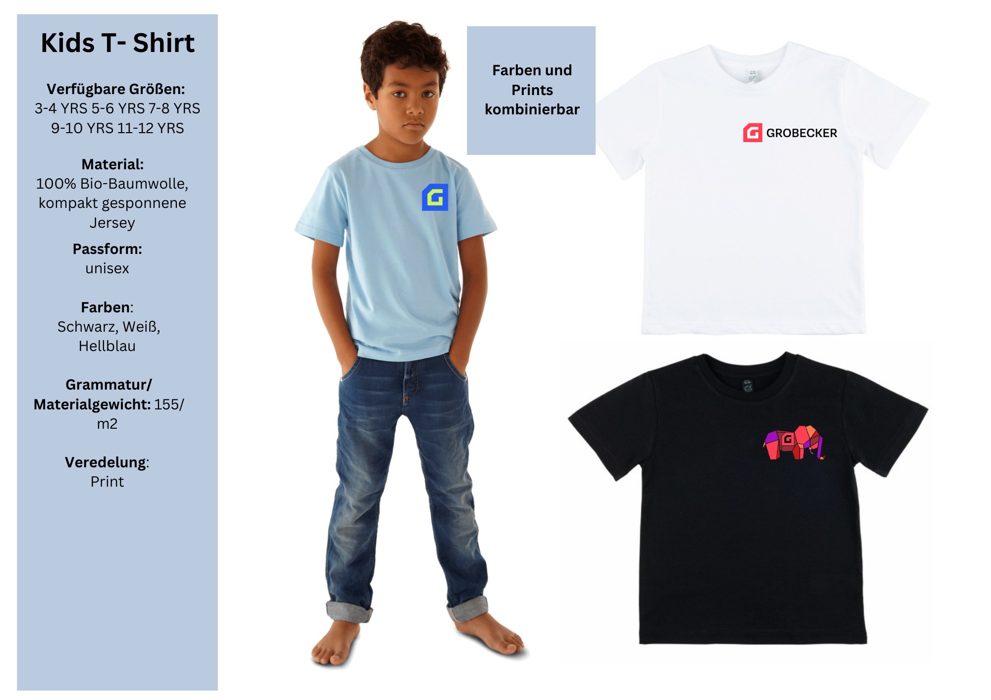 26 2 - Grobecker Kids T-Shirt Logo klein